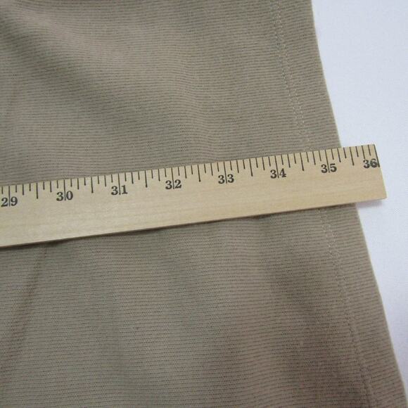 ASOS Tan Knit Mini Dress Women's sz 12 Coastal Neutral Minimalist Cozy Boho - Picture 6 of 9